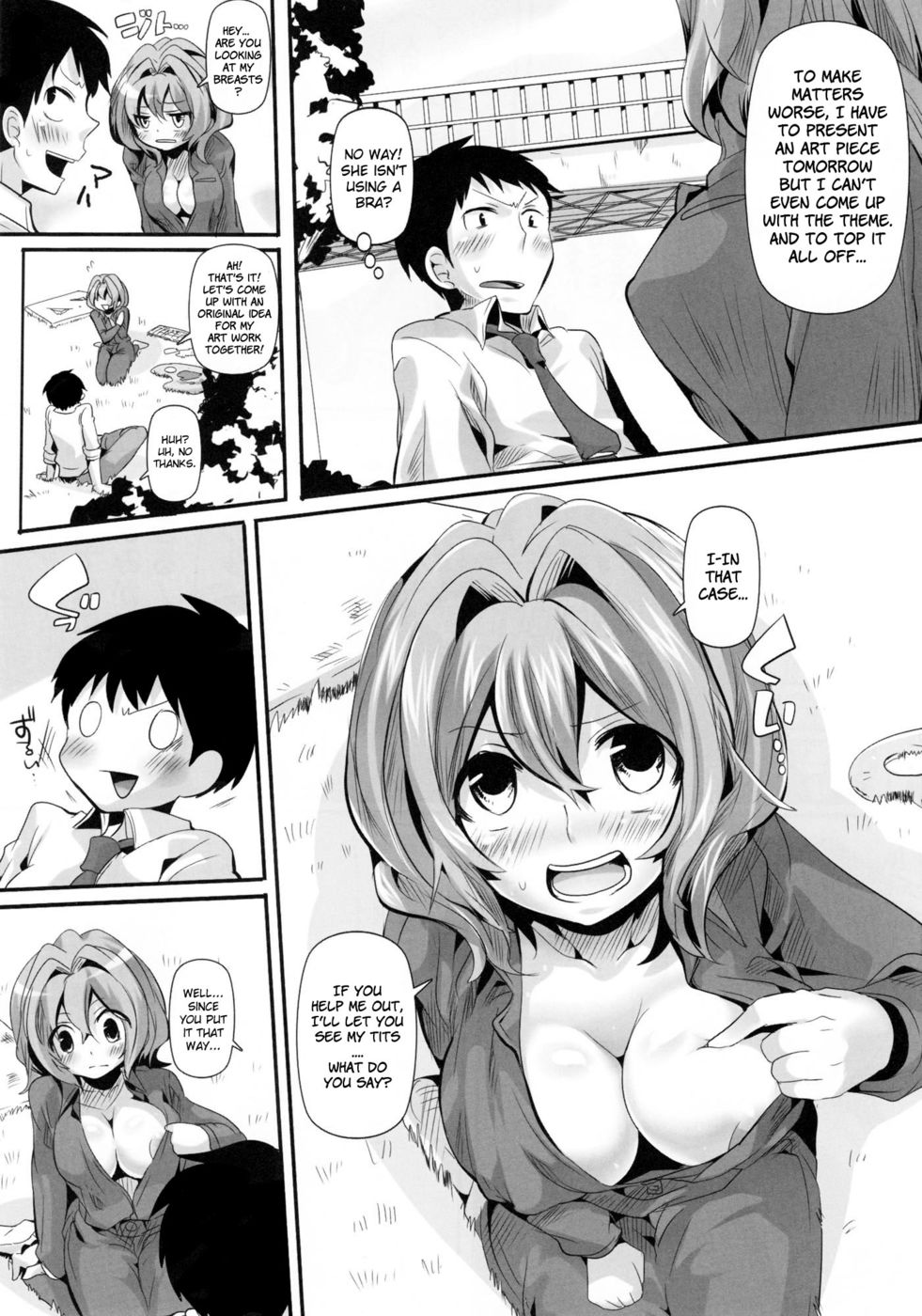 Hentai Manga Comic-Ahegao Sex-Sketching Encounter-Read-4